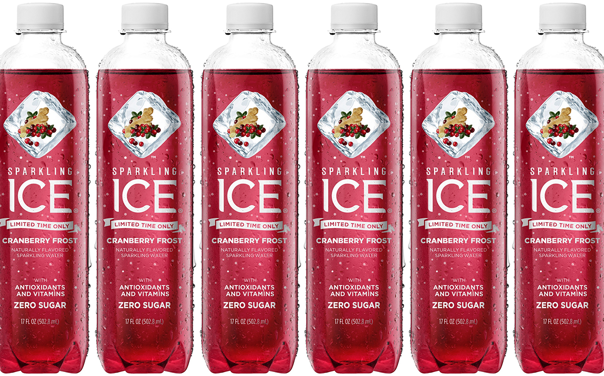 Sparkling Ice launches cranberry frost flavour for the holidays