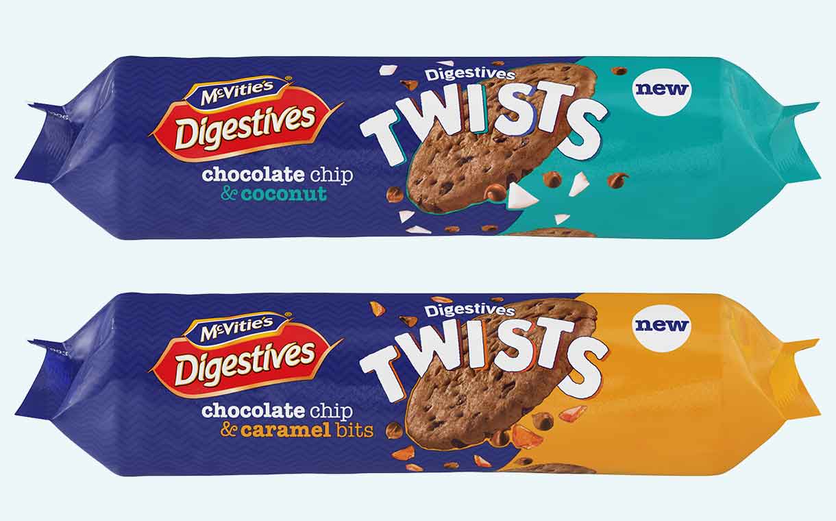 McVitie’s Digestives Twists biscuit line launched by Pladis