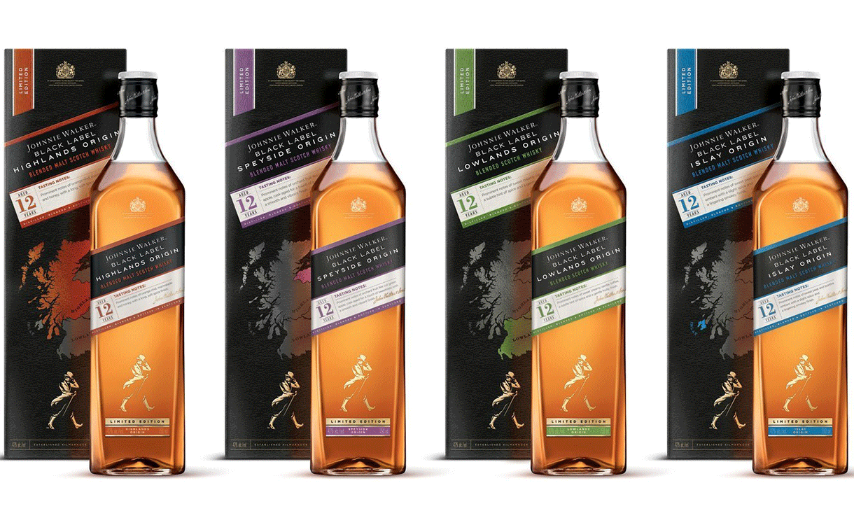 Diageo introduces new Johnnie Walker Black Label Origin Series