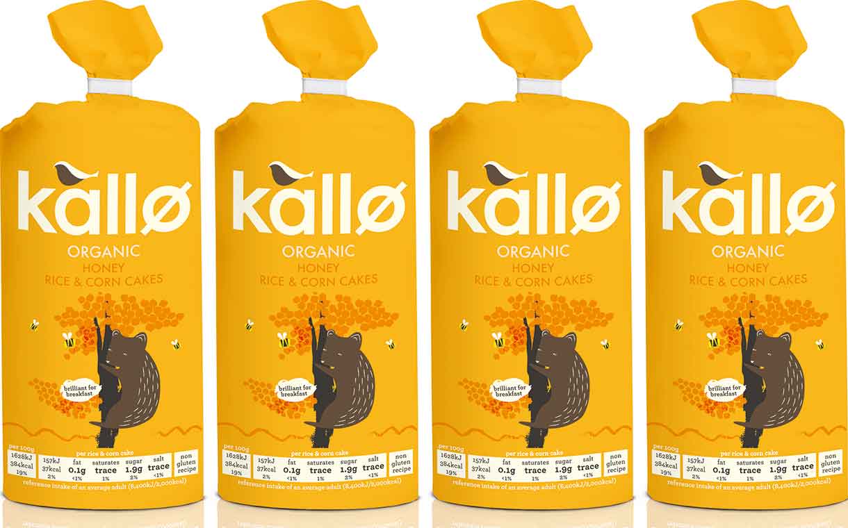 Wessanen UK launches Kallø honey rice and corn cakes