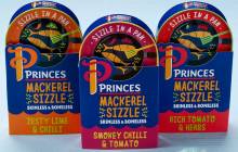 Princes launches Infused Tuna Fillets and Mackerel Sizzle lines