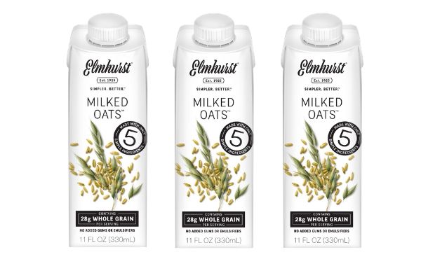 Elmhurst 1925 debuts single serve oat milk for on-the-go drinking