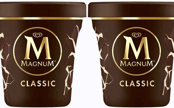 Unilever debuts Magnum tubs created from recycled plastic