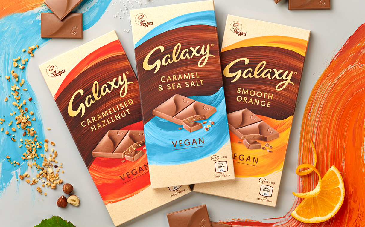 Mars to introduce trio of vegan Galaxy chocolate bars in the UK