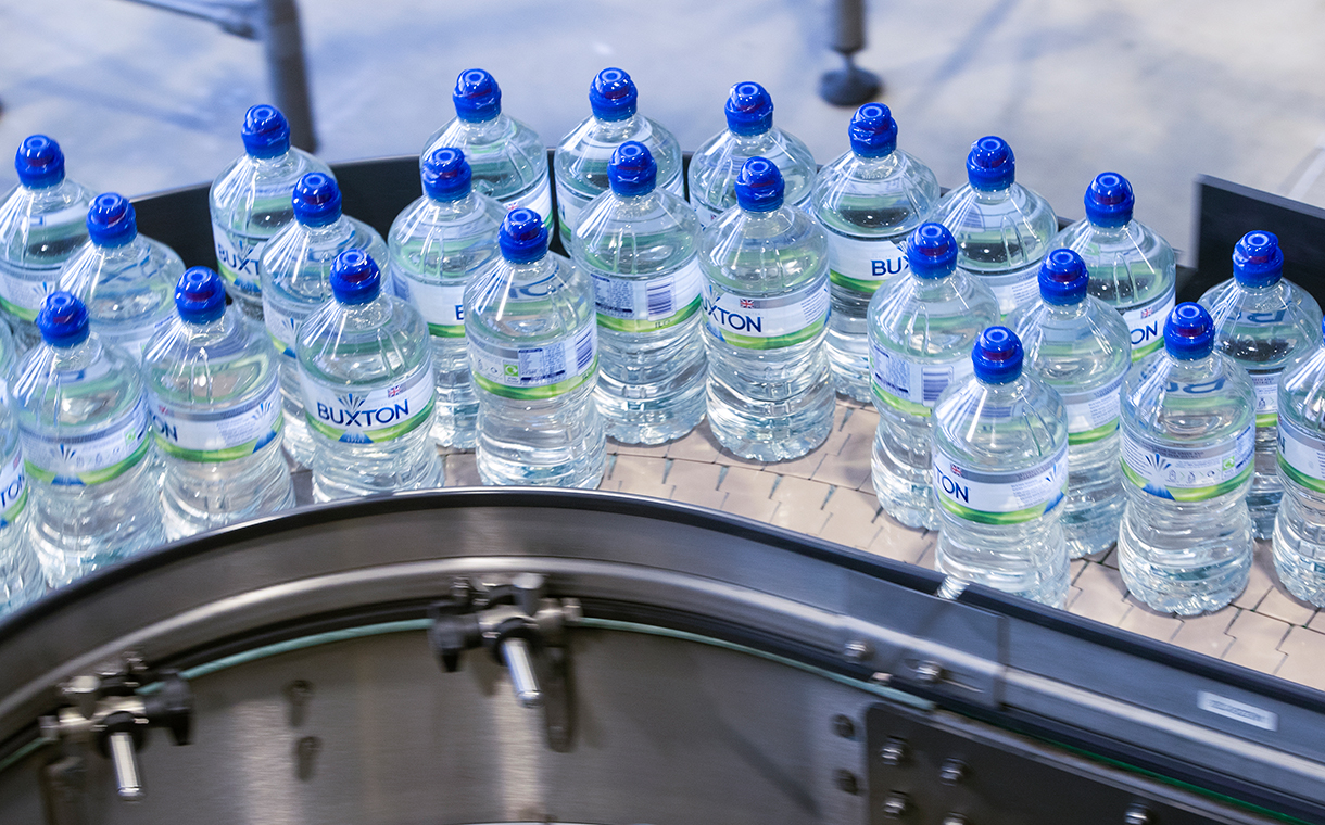 Nestlé to package Buxton water in 100% recycled plastic bottles