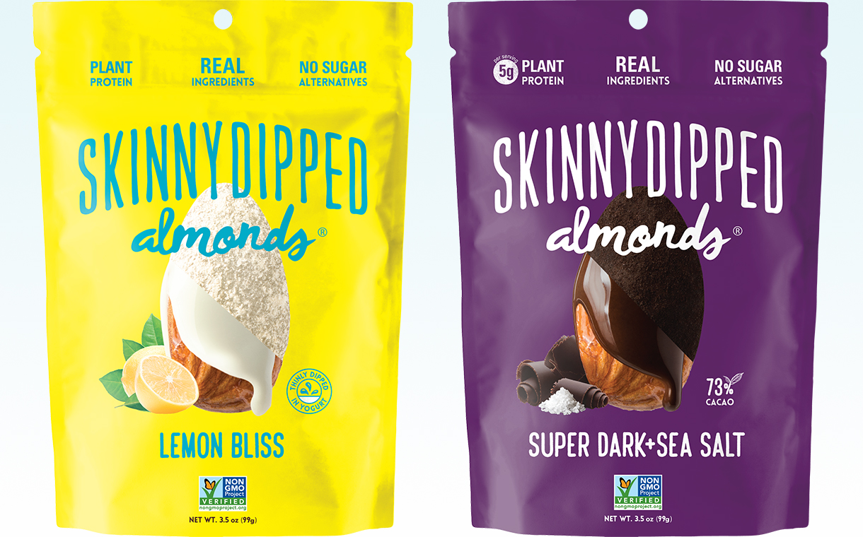 SkinnyDipped Almonds debuts two new snack flavours in the US
