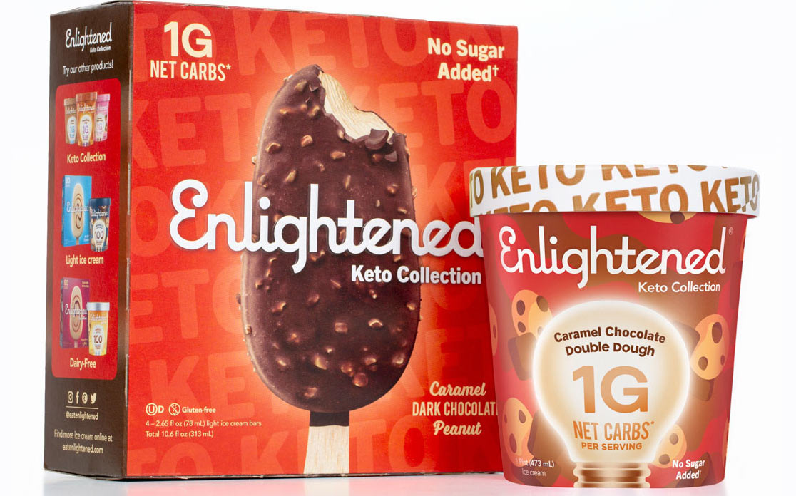 Enlightened unveils new keto-friendly ice cream flavours