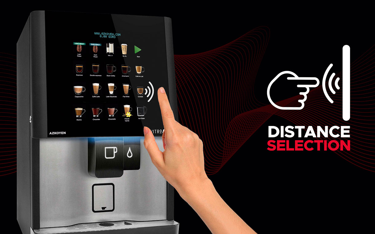 Azkoyen develops contactless Distance Selection Technology for vending