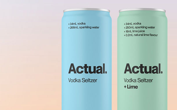 Carlton & United Breweries launches Actual hard seltzer