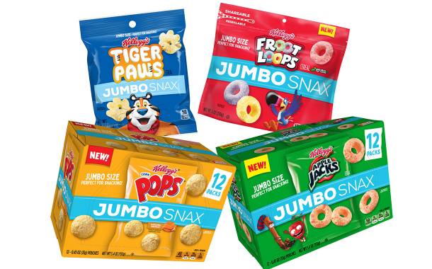 Kellogg’s converts cereal brands into on-the-go Jumbo Snax