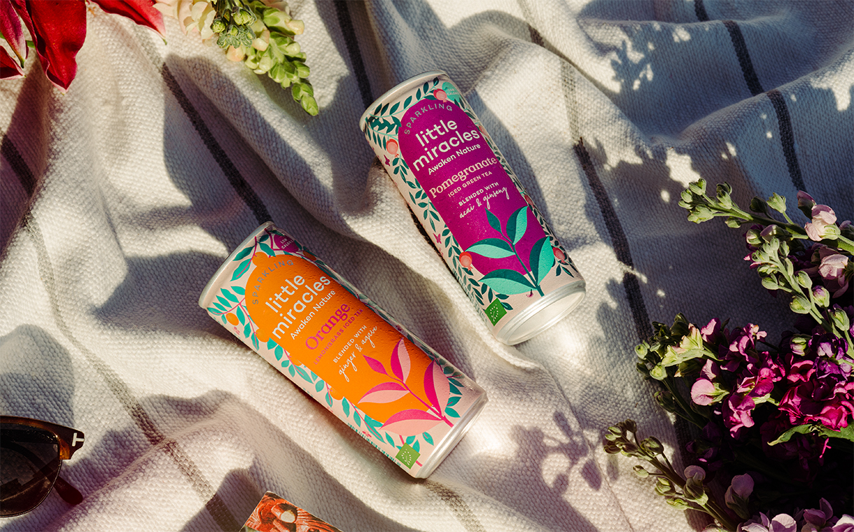 Little Miracles debuts organic sparkling ice tea in two flavours