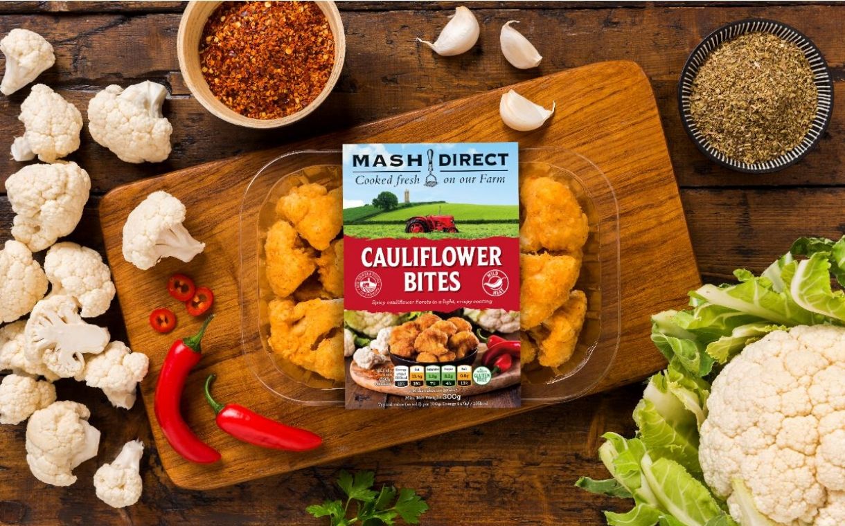 Vegetable accompaniments brand Mash Direct unveils Cauliflower Bites