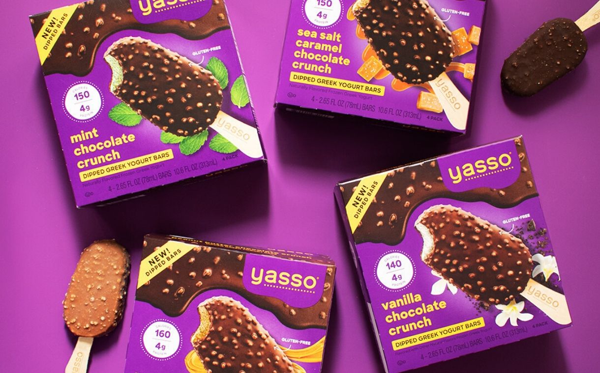 Yasso debuts 'indulgent' Dipped Greek Yogurt Bars