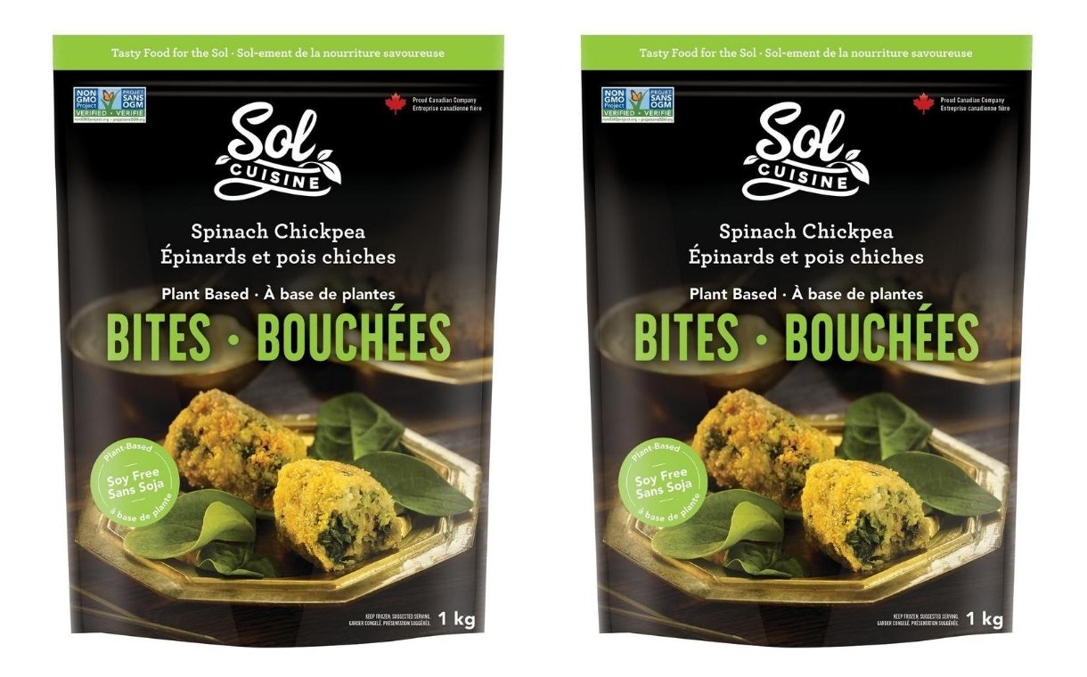 Sol Cuisine launches Spinach Chickpea Bites in Canada