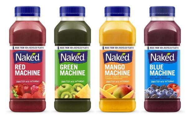 Naked Juice rolls out new recycled plastic bottles across UK