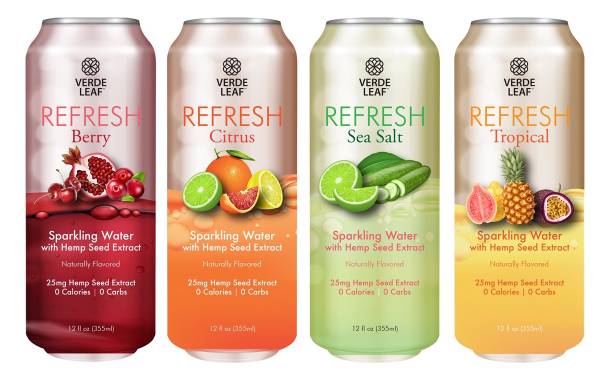 Verde Leaf unveils Refresh CBD-infused sparkling water