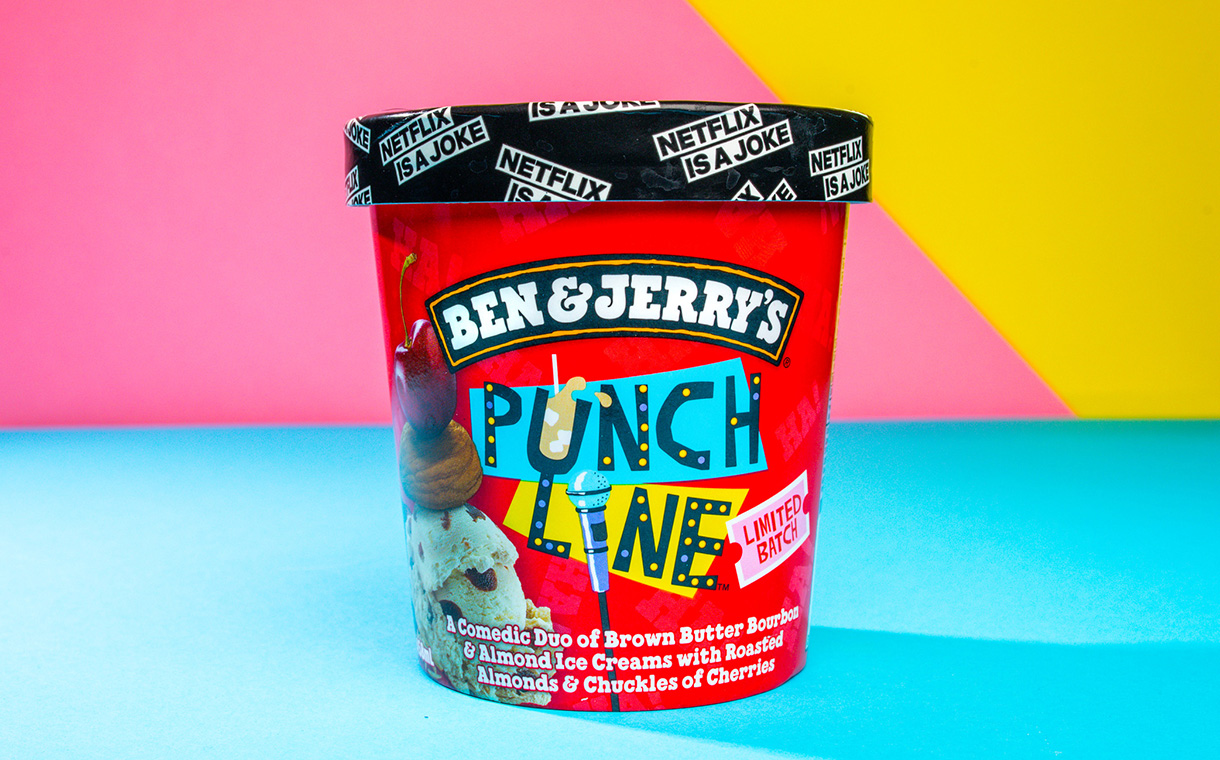 Ben & Jerry’s launches limited-edition Punch Line flavour