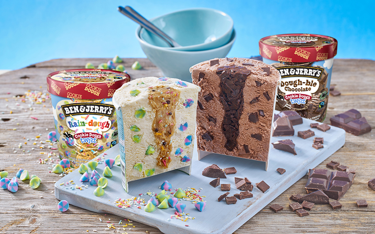 Ben & Jerry's debuts new Cookie Dough Twist tubs