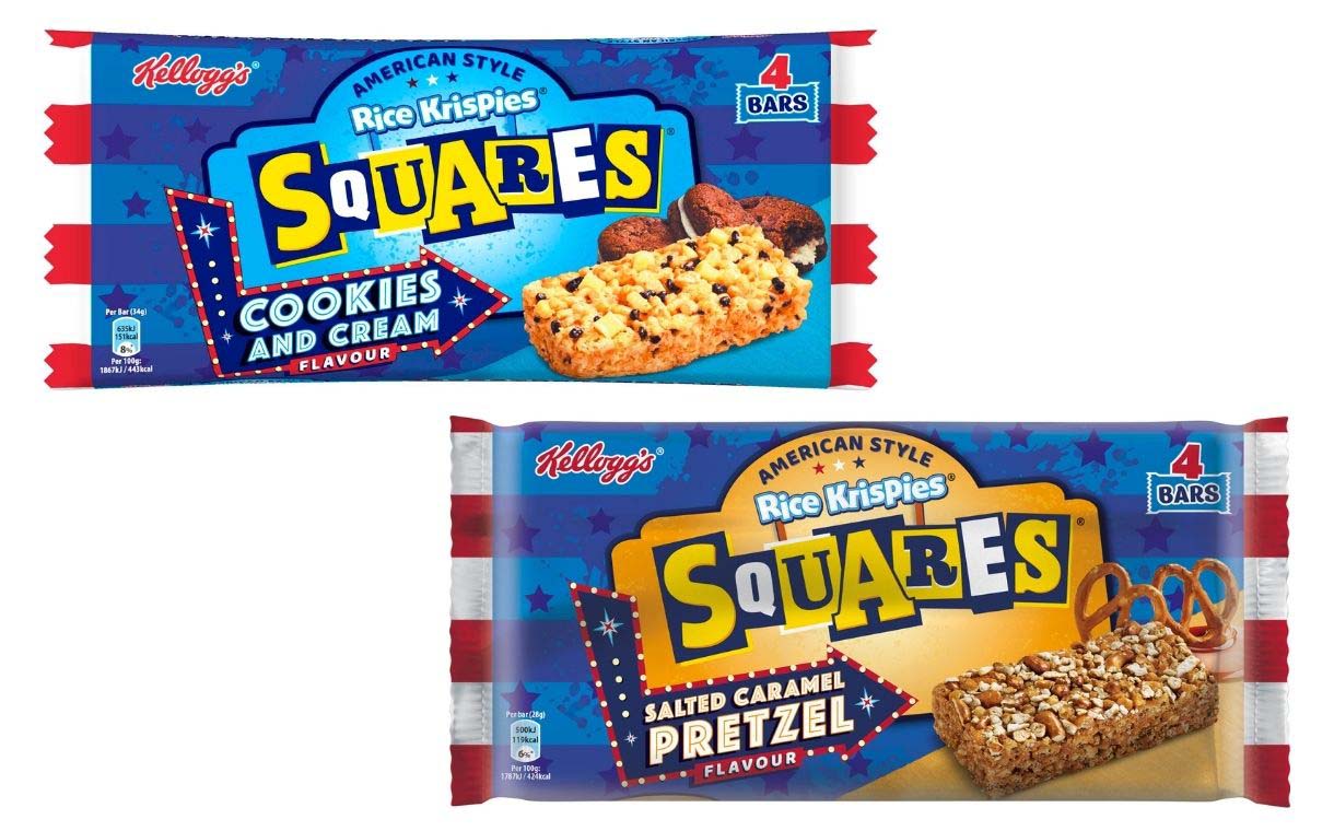 Kellogg launches new Rice Krispies Squares American range