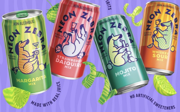 PepsiCo launches Neon Zebra canned cocktail mixers