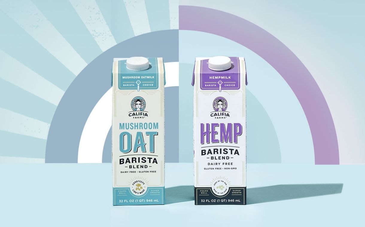 Califia Farms unveils new Mushroom Oat and Hemp Barista Blends