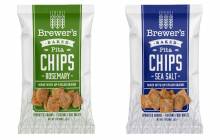 Brewer’s Crackers launches pita chips made with upcycled grains