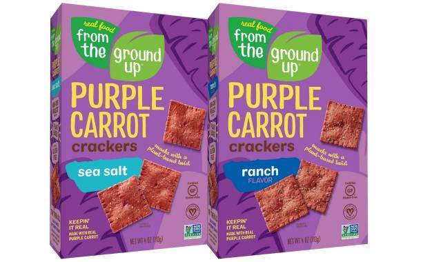 Real Food From The Ground Up introduces Purple Carrot Crackers