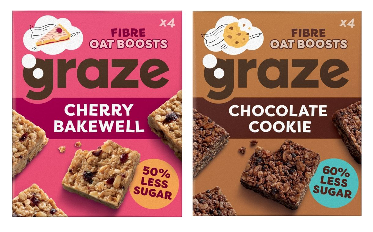 Graze adds new ‘indulgent’ flavours to Oat Boosts range in UK