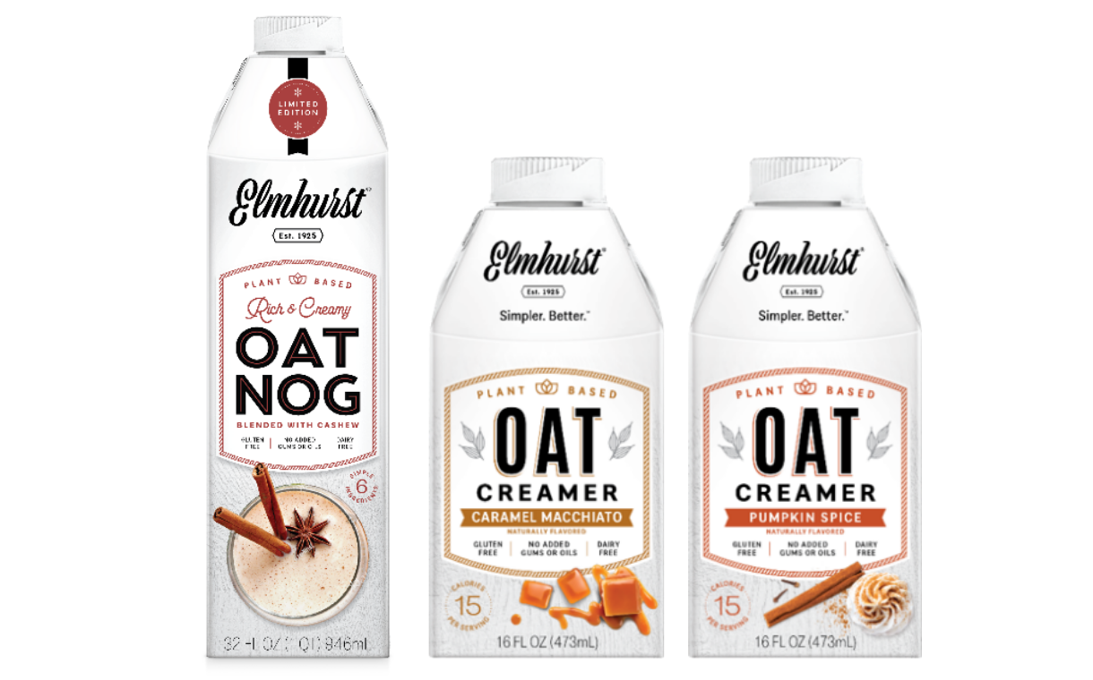 Elmhurst 1925 unveils OatNog and new plant-based seasonal creamers