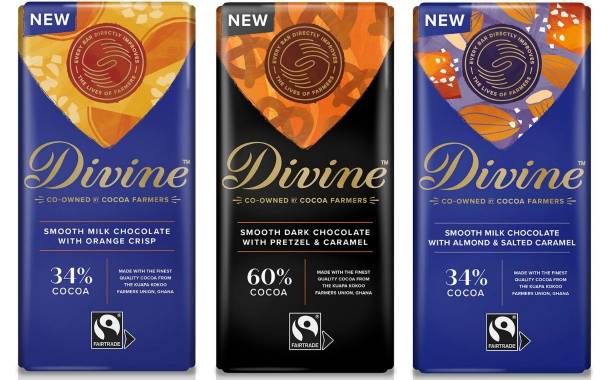 Divine Chocolate launches three new bars