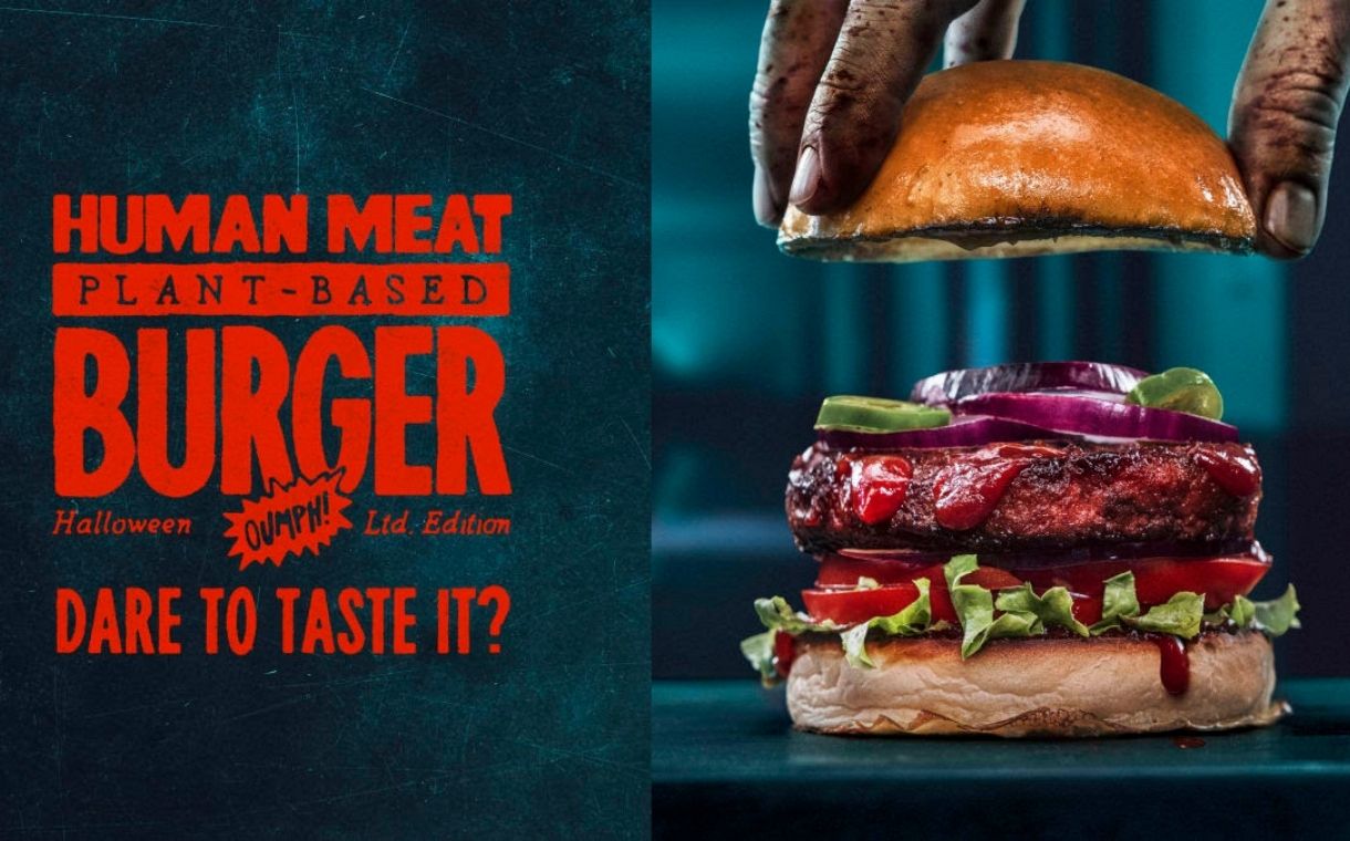 Oumph! releases plant-based 'human meat' burger for Halloween