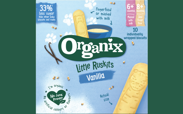 Organix launches Little Ruskits baby biscuits