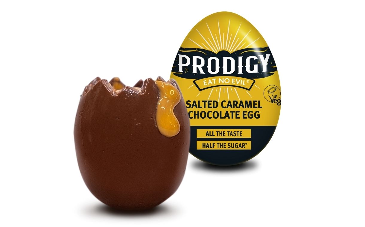 Prodigy Snacks introduces vegan salted caramel chocolate egg