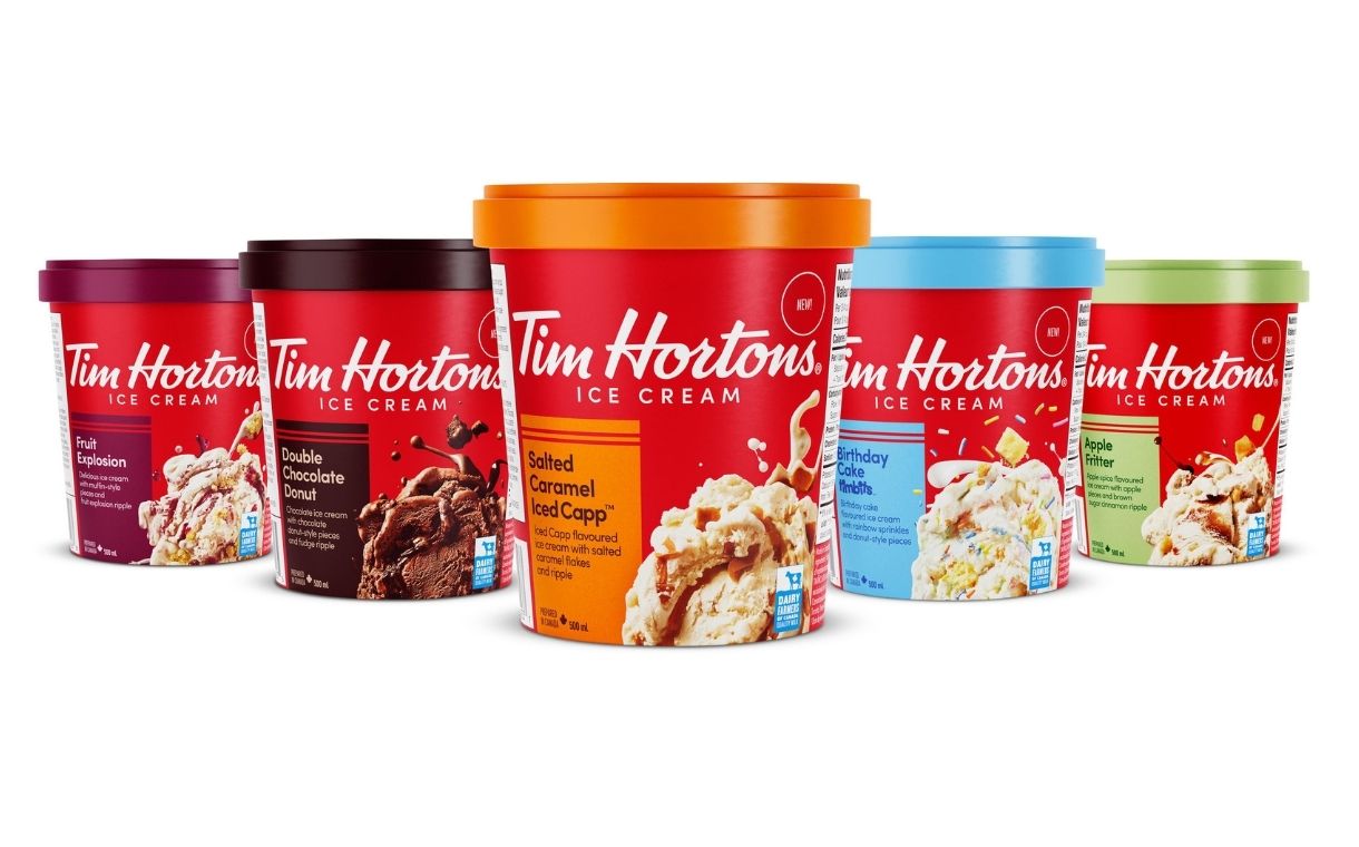 Canadian coffee chain Tim Hortons launches ice cream line-up