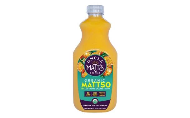 Uncle Matt's Organic unveils new stevia sweetened orange juice