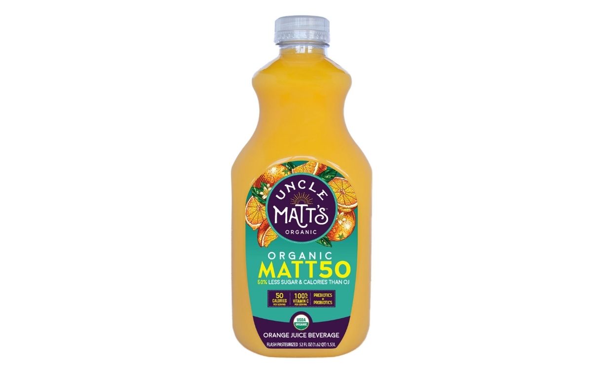 Uncle Matt's Organic unveils new stevia sweetened orange juice