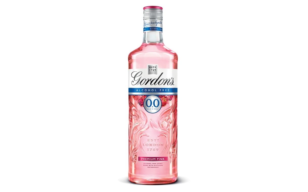 Diageo launches Gordon's alcohol-free pink gin