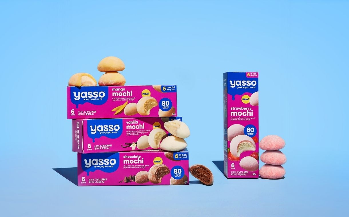 Yasso debuts frozen Greek yogurt-filled mochi