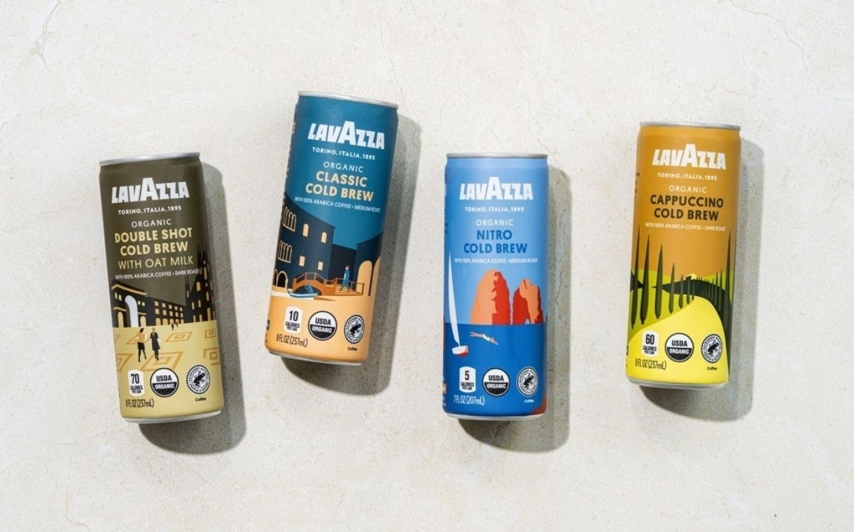 Lavazza launches organic RTD cold brew coffee cans