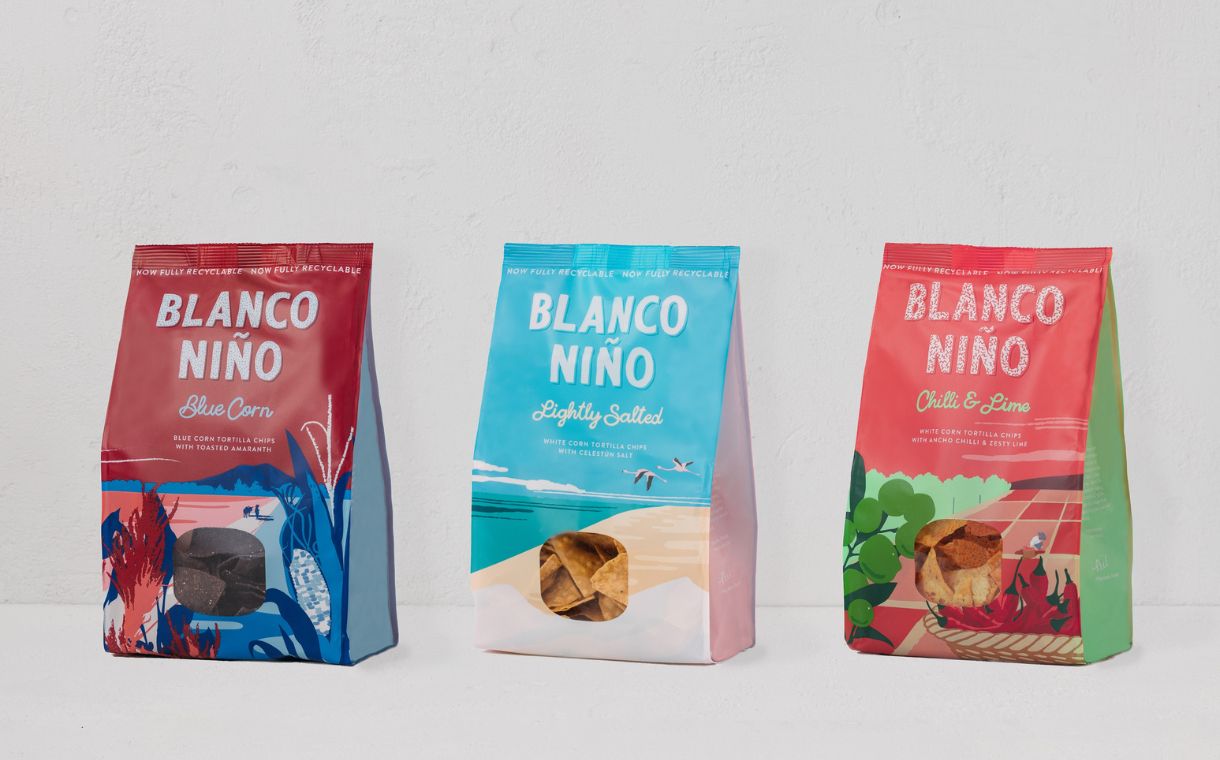 Blanco Niño switches to fully recyclable tortilla chip packaging