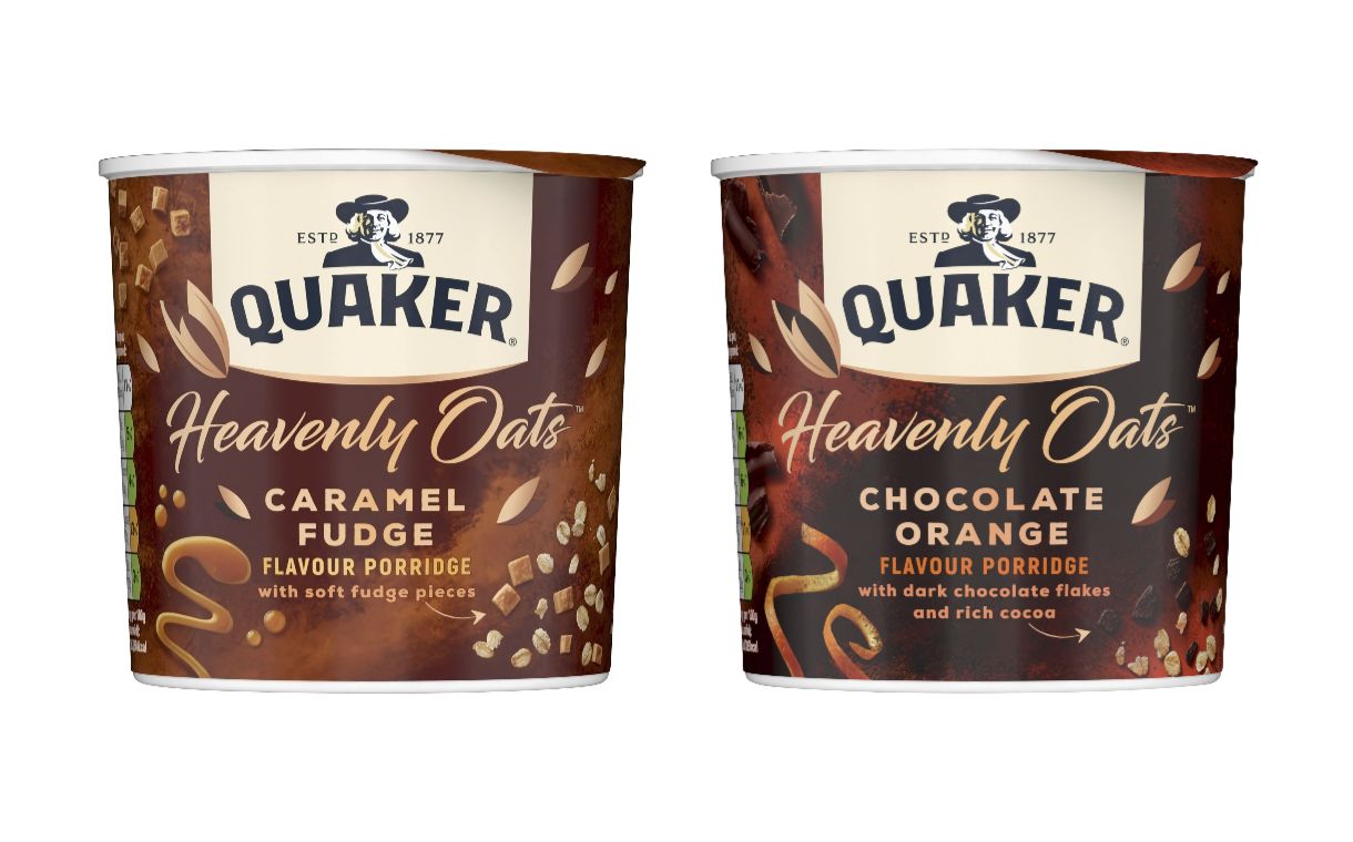 PepsiCo's Quaker launches non-HFSS porridge pot range