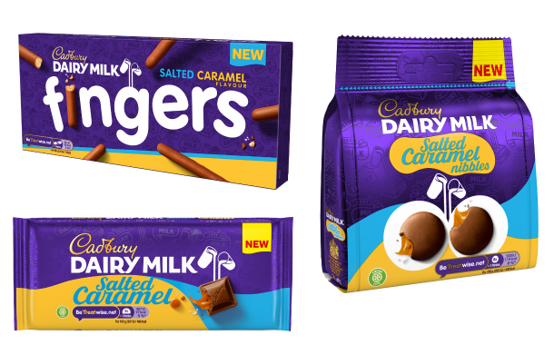 Cadbury launches salted caramel flavour range