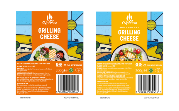 Cypressa launches two new grilled cheese products